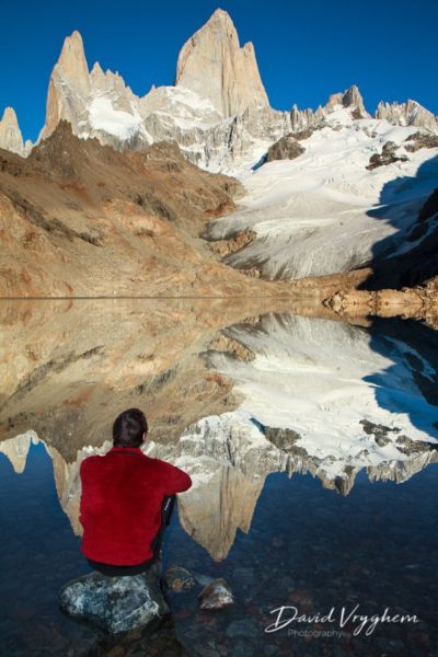 Lago de los Tres devant le Fitz Roy, Argentine